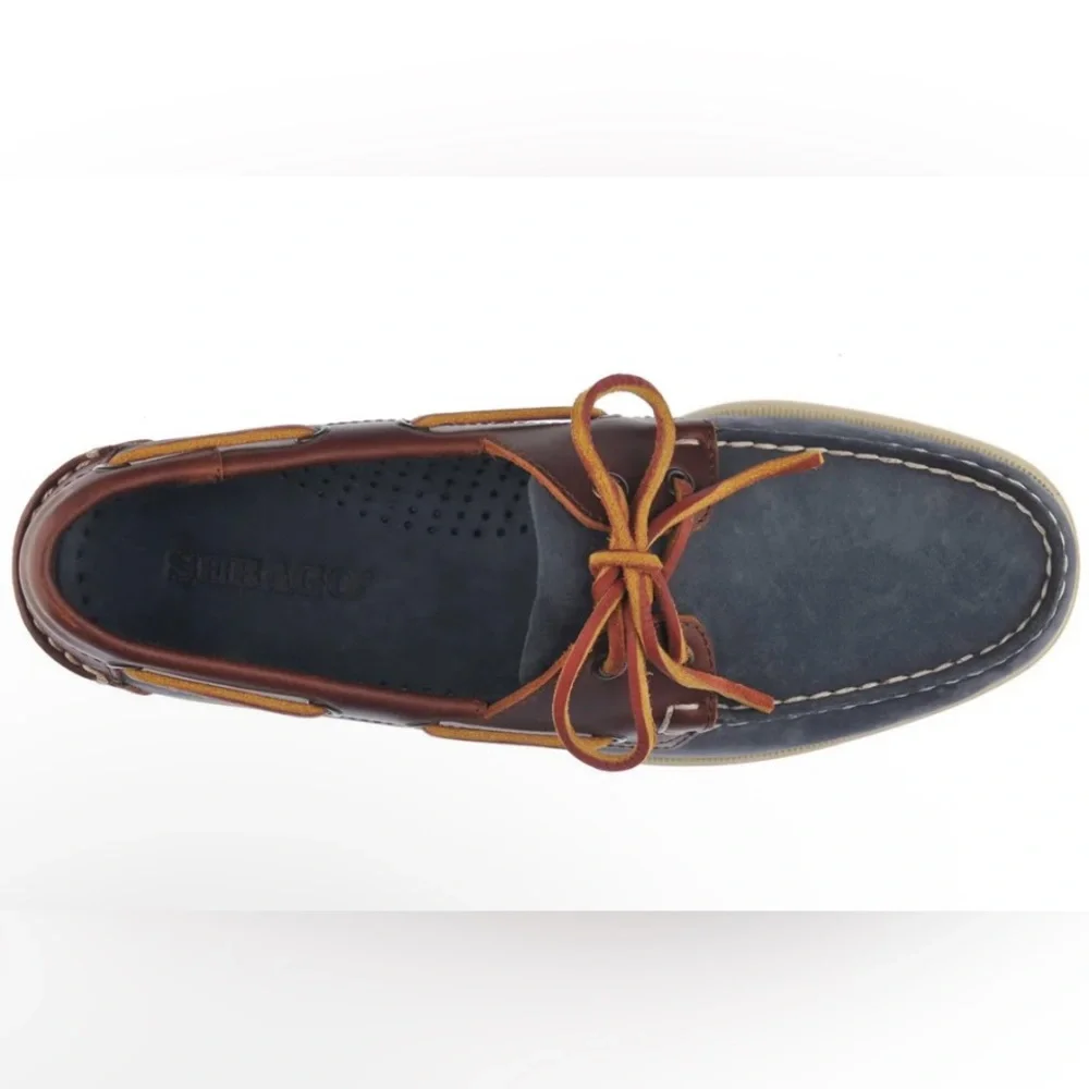 NWOT Sebago Men's “Portland” Blue Nubuck Leather Dockside’s Boat Shoes